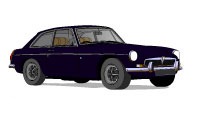 MG B GT BLACK TULIP