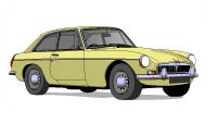MG B GT Primerose